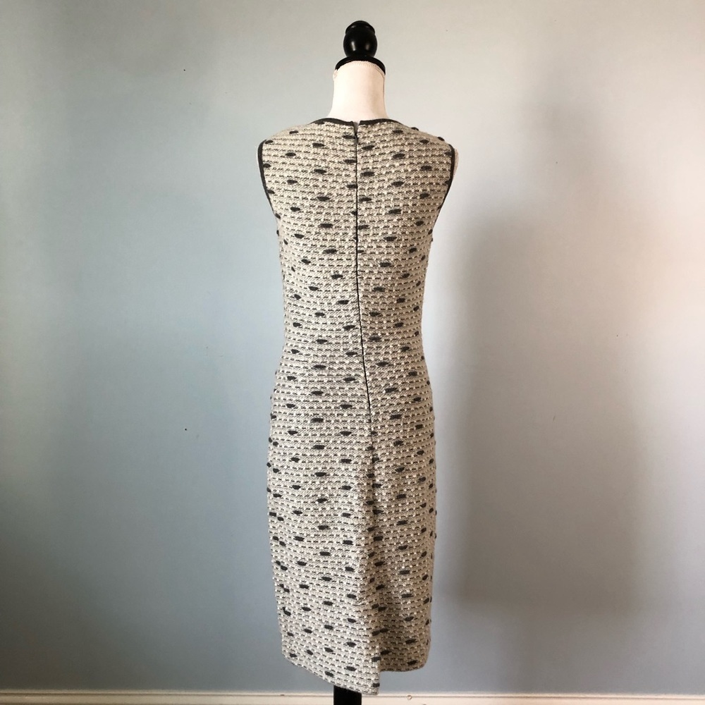 STIZZOLI | Tweed Sleeveless Midi Sheath Dress Sz M - Picture 5 of 7